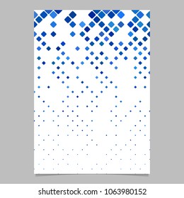 Abstract geometric diagonal rounded square pattern background brochure template - vector design