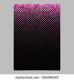 Abstract geometric diagonal rounded square pattern background brochure template - vector design