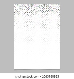 Abstract geometric diagonal square mosaic pattern brochure background template