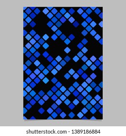 Abstract geometric diagonal square pattern flyer template