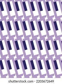 Abstract Geometric Diagonal Stripes Lines Seamless Pattern Trendy Fashion Colors Minimalist Simple Design Retro Concept Perfect for Allover Fabric Print Lilac Tones