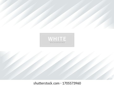 Fondo gris y blanco diagonal abstracto. Diseño de concepto moderno con espacio de copia para texto. Ilustración del vector 