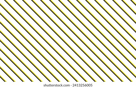 abstraktes geometrisches, diagonal gelbes schwarzes Linienmuster.