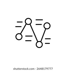 Diagrama Geométrico Abstrato Que Representa As Conexões De Rede E O Fluxo De Dados