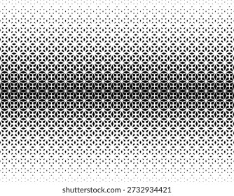 Abstrakte geometrische Diamant-Array mit optischer Perspektive nahtloses Muster in einer Richtung