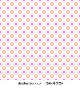 Abstract geometric diamond shape seamless pattern, vector