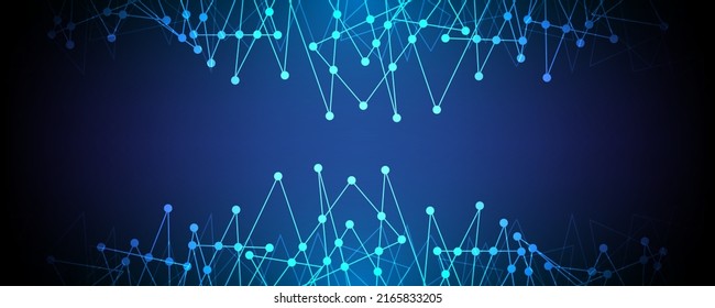 línea de red digital geométrica abstracta línea de fondo tecnología futurista red de luz de fondo EP.2.hi-tech concepto de comunicación innovación ilustración vectorial fondo 