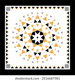 abstract geometric for digital print and frame