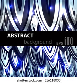 Abstract geometric disco glowing of background. Vector illustration. EPS
