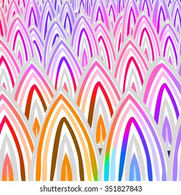 Abstract geometric disco glowing of background. Vector illustration. EPS 10