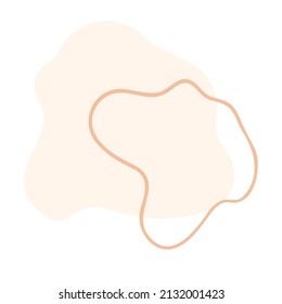 Abstract Geometric Doddle Shape pastel color