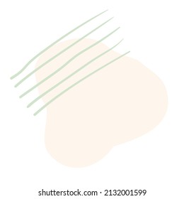 Abstract Geometric Doddle Shape pastel color
