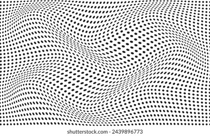 abstract geometric dot pattern art vector illustration.