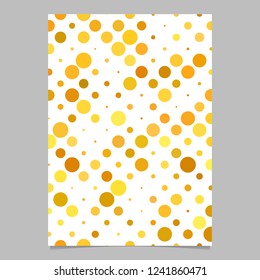 Abstract geometric dot pattern background flyer template - vector design