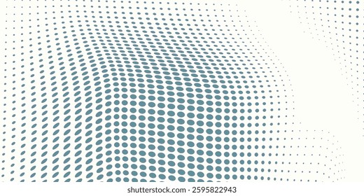 Abstract geometric dot pattern background. Seamless repeating cute hand drawn dots vector. Fun random design elements. Illustration in blue colors