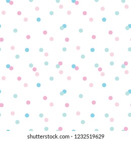 Abstract Geometric Dots Repeat Seamless Patten Vector Illustration Background