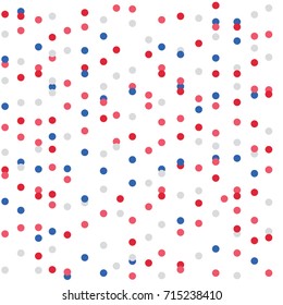 Abstract Geometric Dots Seamless Pattern Background For Scrapbook, Flyers, Posters, Web, Greeting Cards.

