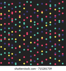 Abstract Geometric Dots Seamless Pattern Background For Scrapbook, Flyers, Posters, Web, Greeting Cards.
