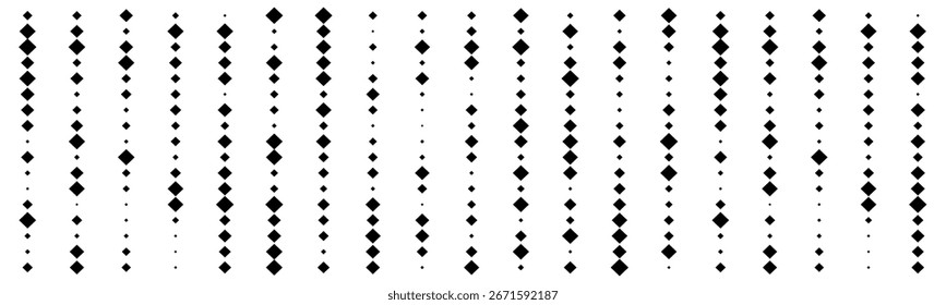 Abstrato padrão pontilhado geométrico fundo com diamantes pretos.