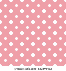 Abstract geometric dotted seamless pattern. Vector illustration. Colorful pastel background. Wallpaper for kids room or interior design