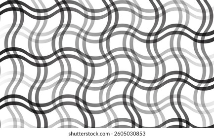abstract geometric double gradient line smooth wave line plaid pattern.