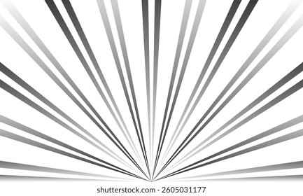 abstract geometric double gradient line sunburst pattern.