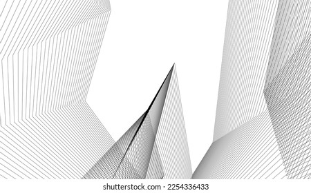 Dibujo geométrico abstracto sobre fondo blanco 