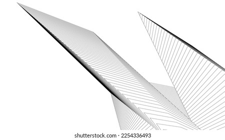 Dibujo geométrico abstracto sobre fondo blanco 