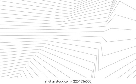 Dibujo geométrico abstracto sobre fondo blanco 