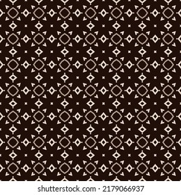 Abstract geometric duotone background. Seamless vector pattern. Light elements on a dark background.