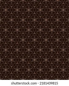 Abstract geometric duotone background. Seamless vector pattern. Light elements on a dark background.