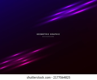 Abstract geometric dynamic blue shiny gradient moving lines space design background