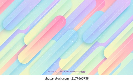 Abstract geometric dynamic colorful shape with shadow, line and grunge texture background. Vector illustration