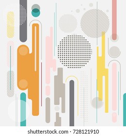 Abstract geometric dynamic element multicolor background, vector background