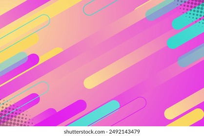 Abstract geometric dynamic line shape background design