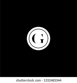 abstract geometric elegant circle G logotype design concept
