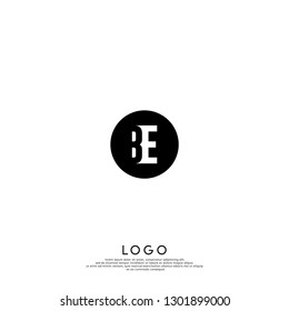 abstract geometric elegant circle lines logo letters design concept in shadow shape
