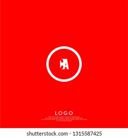 abstract geometric elegant circle lines CA logo letters design concept in shadow shape
