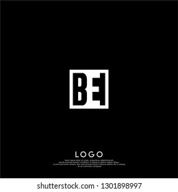 abstract geometric elegant rectangular square logo letters design concept in shadow shape