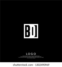 abstract geometric elegant rectangular square BK logo letters design concept in shadow shape