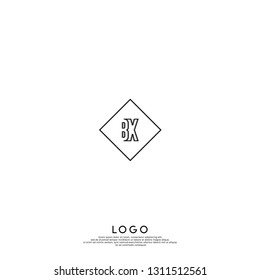 abstract geometric elegant rectangular square BX logo letters design concept in shadow shape