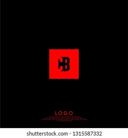 abstract geometric elegant rectangular square CB logo letters design concept in shadow shape