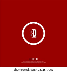 abstract geometric elegant shape BQ logo letters design concept in shadow texture