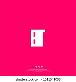 abstract geometric elegant shape BU logo letters design concept in shadow texture