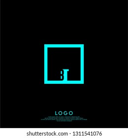 abstract geometric elegant shape BU logo letters design concept in shadow texture