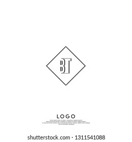 abstract geometric elegant shape BU logo letters design concept in shadow texture