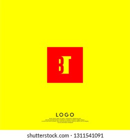 abstract geometric elegant shape BU logo letters design concept in shadow texture