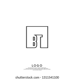 abstract geometric elegant shape BU logo letters design concept in shadow texture