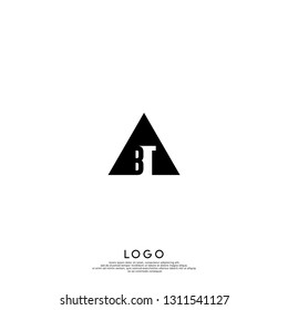 abstract geometric elegant shape BU logo letters design concept in shadow texture