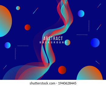 Abstract geometric elegant shiny fluid pattern background vector